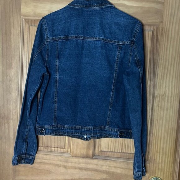 Distressed Highway Jeans Blue Jean Jacket 100% cotton - Picture 3 of 7